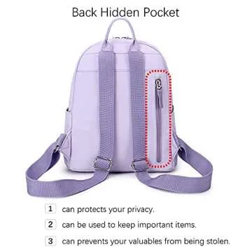 ecodudo Mini Backpack Purse for Women & Girls - Stylish Bag