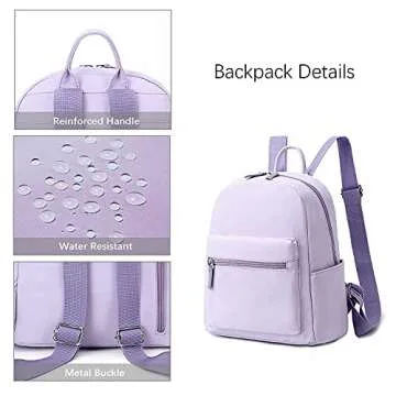 ecodudo Mini Backpack Purse for Women & Girls - Stylish Bag