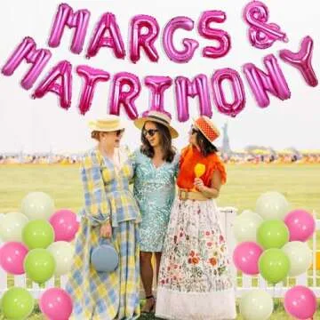 Wonmelody Martini Party Decorations Margs and Matrimony Balloon Banner Lime and Diamond Ring Balloon Mexican Fiesta Bridal Shower Carnival Cinco De Mayo Wedding Engagement Decor