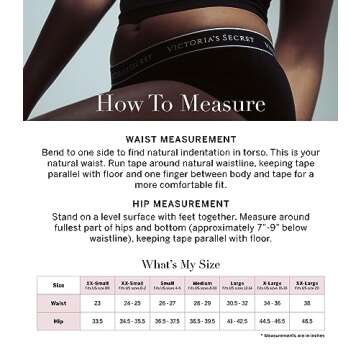 Victoria's Secret Very Sexy Icon Thong Panty, G String Underwear for Women, Black, M