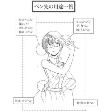 Nikko Manga Pen Nib N-Gpen, 10 Nibs (1 Pack) with Anti Rust Paper for Storage