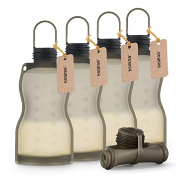 Haakaa Silicone Milk Storage Bags - Eco-friendly 9 oz bags
