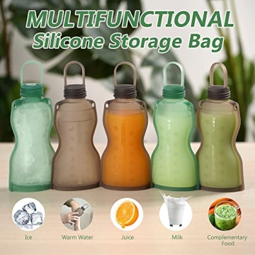 Haakaa Silicone Milk Storage Bags - Eco-friendly 9 oz bags