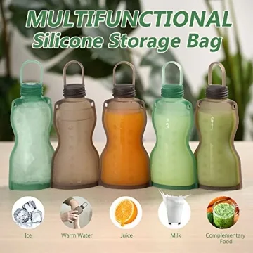 Haakaa Silicone Milk Storage Bags - Eco-friendly 9 oz bags