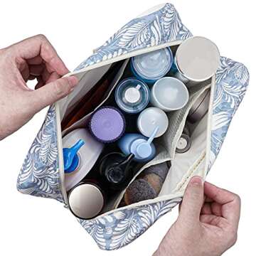 Full Size Toiletry Bag Women Large Cosmetic Bag Travel Makeup Bag Organizer Medicine Bag for Toiletr...