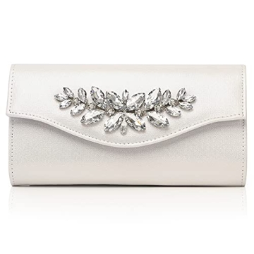 GESU Bling Rhinestone Evening Clutch Purses for Women, Ideal for Weddings and Formal Events
