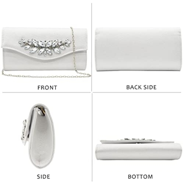 GESU Rhinestone Evening Clutch Bag for Women