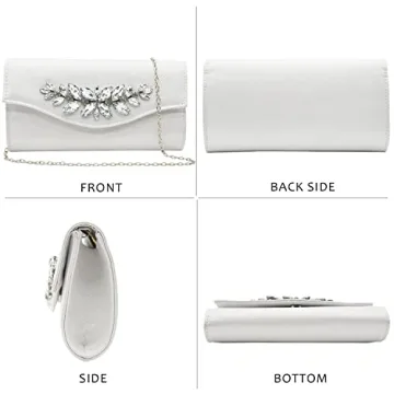 GESU Rhinestone Evening Clutch Bag for Women