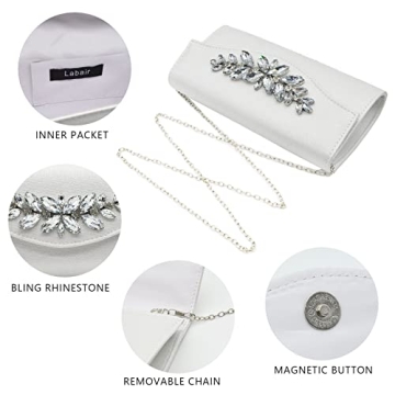 GESU Rhinestone Evening Clutch Bag for Women
