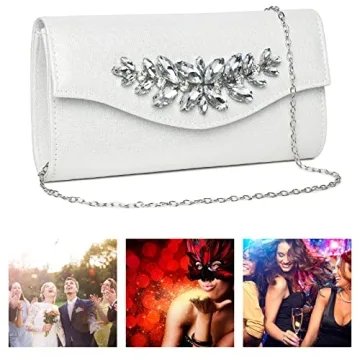 GESU Rhinestone Evening Clutch Bag for Women
