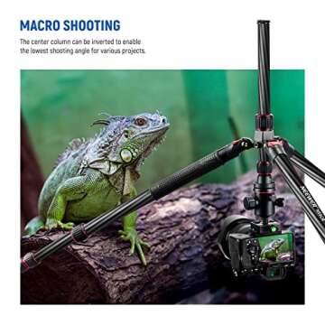 NEEWER 80.7" Carbon Fiber Tripod Monopod for Travelers
