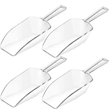 Shappy 4 Pieces Ice Scoop Multi-Purpose Kitchen Scoops for Easy Use