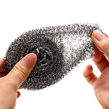 KTOJOY 6 Pack Stainless Steel Wool Scrubber for All Uses