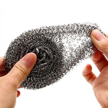 KTOJOY 6 Pack Stainless Steel Wool Scrubber for All Uses