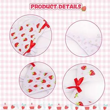YOMORIO Micro Bikini Strawberry String Lingerie Set Anime Cosplay Thong Bikini (style2)