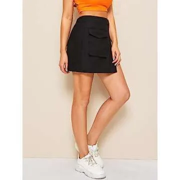 Versatile WDIRARA Women's Cargo Skirt for Summer Style