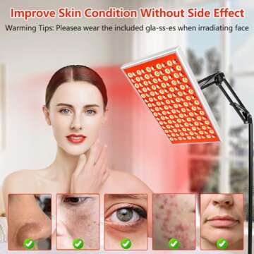 Red Light Therapy Lamp - Skin & Pain Relief Device