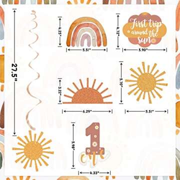 Boho Sun 1st Birthday Decorations for Everyone