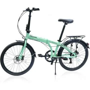 ZUKKA Folding Bike with 7 Speed & Dual Disc Brake