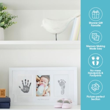 Pearhead Keepsake Frame for Baby Handprints and Footprints