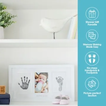 Pearhead Keepsake Frame for Baby Handprints and Footprints