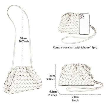Woven Dumpling Bag: Chic Crossbody Handbag for Women