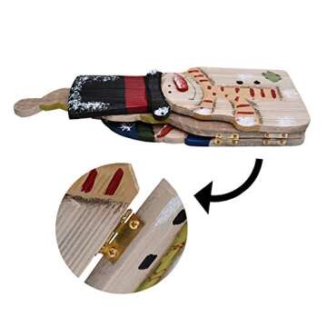 Wood Snowman Tabletop Decoration for Holiday Cheer