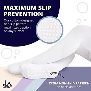 LA ACTIVE Baby Girl Tights - Warm Non-Skid Cotton Leggings