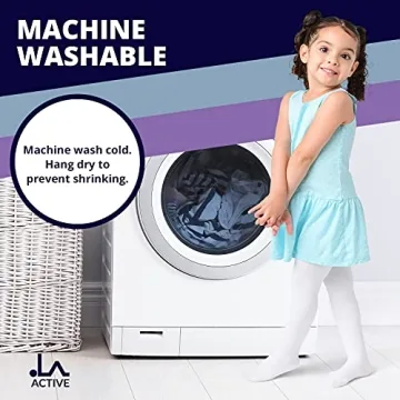 LA ACTIVE Baby Girl Tights - Warm Non-Skid Cotton Leggings