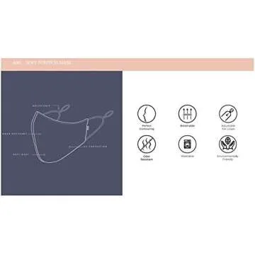 Bloch Black Soft Stretch Face Masks - Comfortable & Reusable