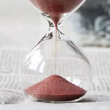SWISSELITE Puff Sand Timer, Hourglass Sand Timers, Inspired Glass for Home, Desk, Office Decor
