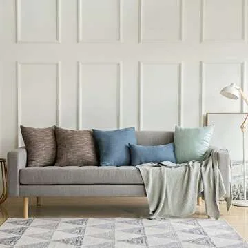 MIULEE Decorative Linen Cushions, Set of 2 for Home Decor