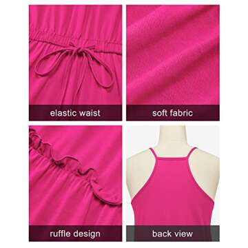 Newshows Women's 2025 Summer Dress Spaghetti Strap Casual