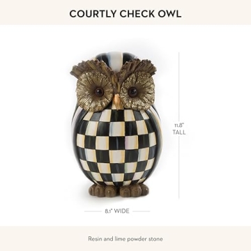 Mackenzie-Childs Owl Statue - Elegant Fall Decor