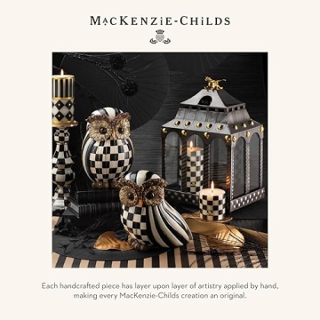 Mackenzie-Childs Owl Statue - Elegant Fall Decor