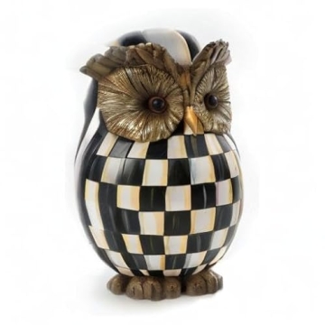 Mackenzie-Childs Owl Statue - Elegant Fall Decor