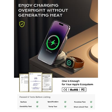 LISEN 3-in-1 Charging Station for Apple Devices