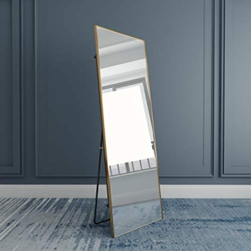 Elegant 65"×22" Full Length Mirror with Gold Frame