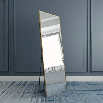 Elegant 65"×22" Full Length Mirror with Gold Frame