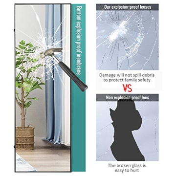 Elegant 65"×22" Full Length Mirror with Gold Frame