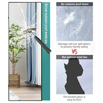 Elegant 65"×22" Full Length Mirror with Gold Frame