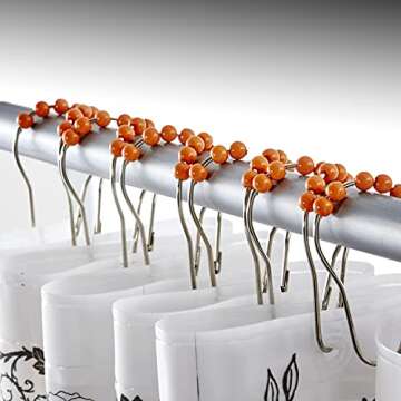 SKL Home Happy Halloween Shower Curtain & Hook Set, Multicolored 12 Piece