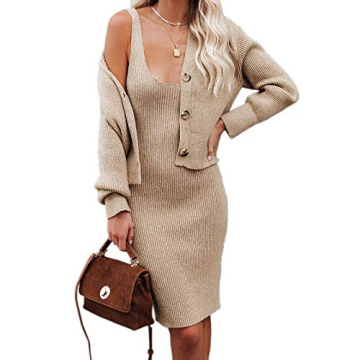Fessceruna Women's 2-Piece Sleek Sweater Set