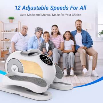 MERACH Under Desk Elliptical for Seniors with Remote Control