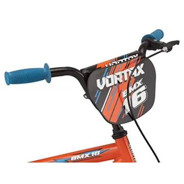 Pacific Vortax BMX Style Kids Bike, for Boys and Girls Ages 3 to 7, Single Speed, 16-Inch Wheels with Removable Training Wheels, Coaster and Hand Brake, Orange