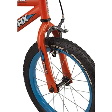 Pacific Vortax BMX Style Kids Bike, for Boys and Girls Ages 3 to 7, Single Speed, 16-Inch Wheels with Removable Training Wheels, Coaster and Hand Brake, Orange