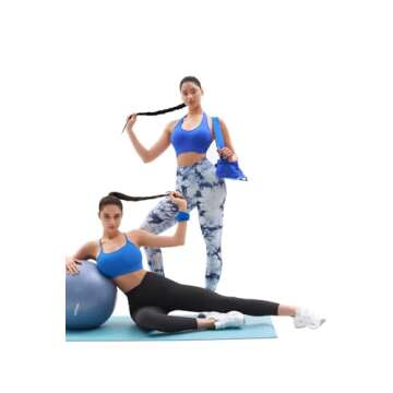 Vertvie Women's High Waisted Leggings Crossover V Waist Butt Lift Yoga Pants Athletic Tummy Control Workout Leggings(Black,Medium)