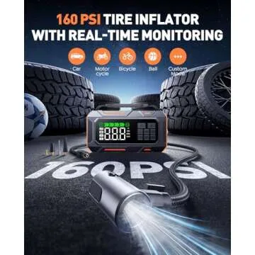 14-in-1 Car Jump Starter with Air Compressor & More