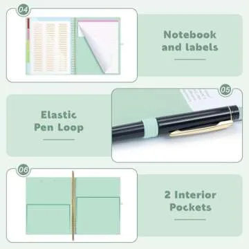 EYROZILL Stylish Clipboard with Storage and Folders