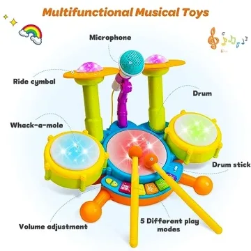 Kids Drum Set for Toddlers Perfect Musical Gift